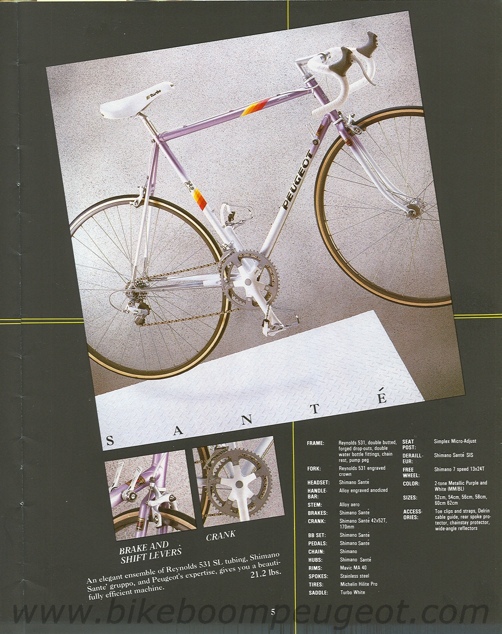 Peugeot 1988 USA Brochure